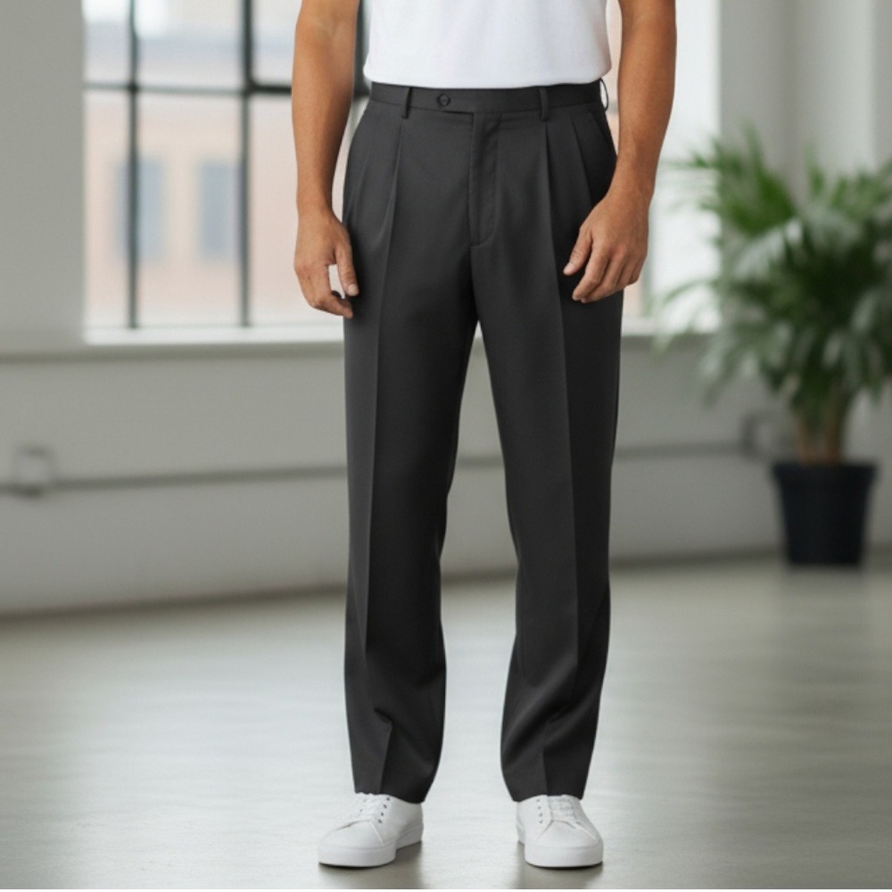 Dockers Black‎ Mens Business Casual Dress Pants Straight Leg Work 36x40